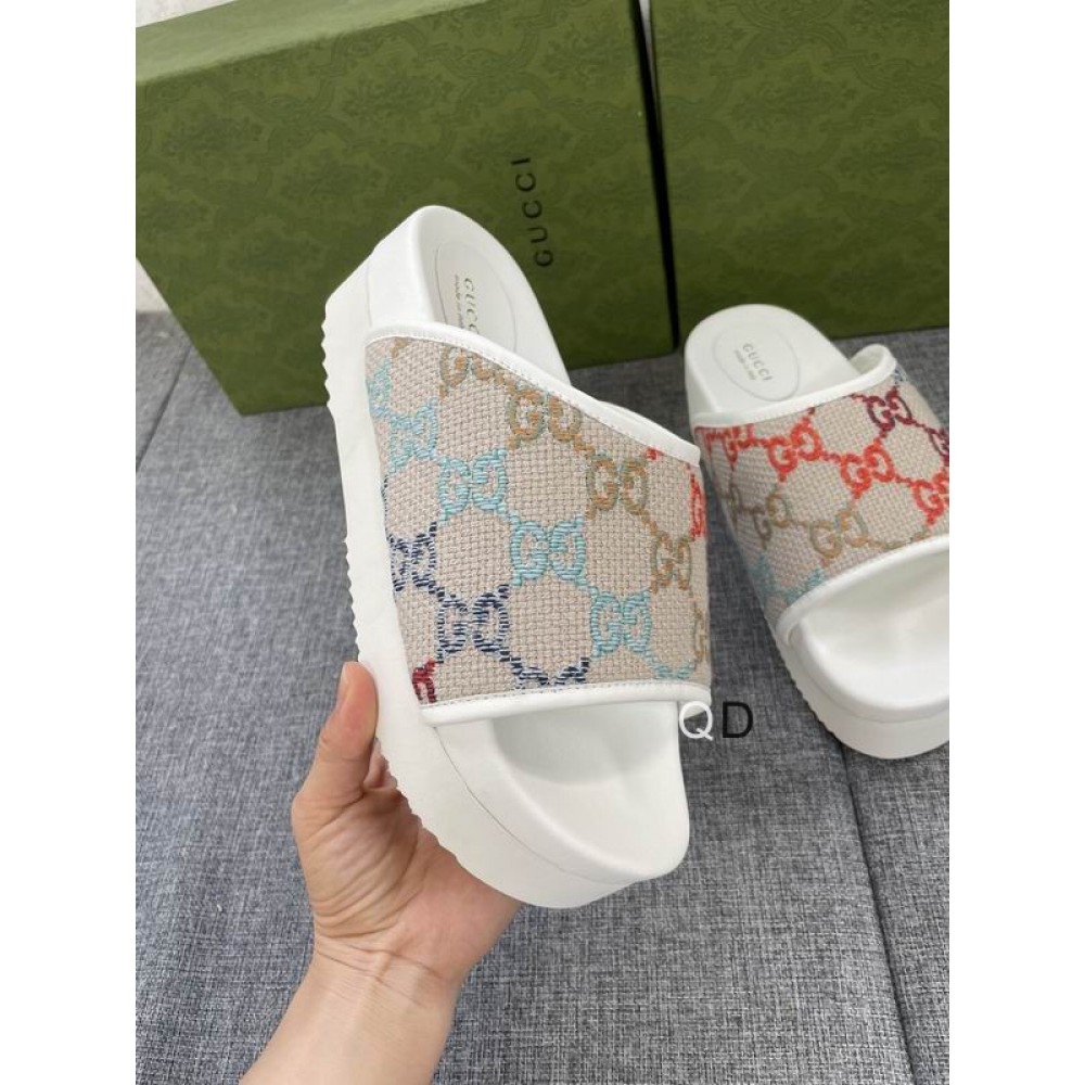 Gucci GG canvas platform slides 36-44 Shoes