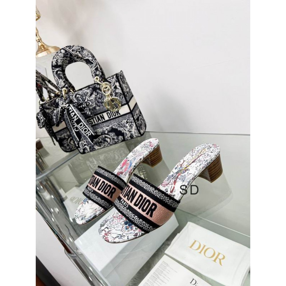 Dior D way heeled slide 3.5cm Shoes
