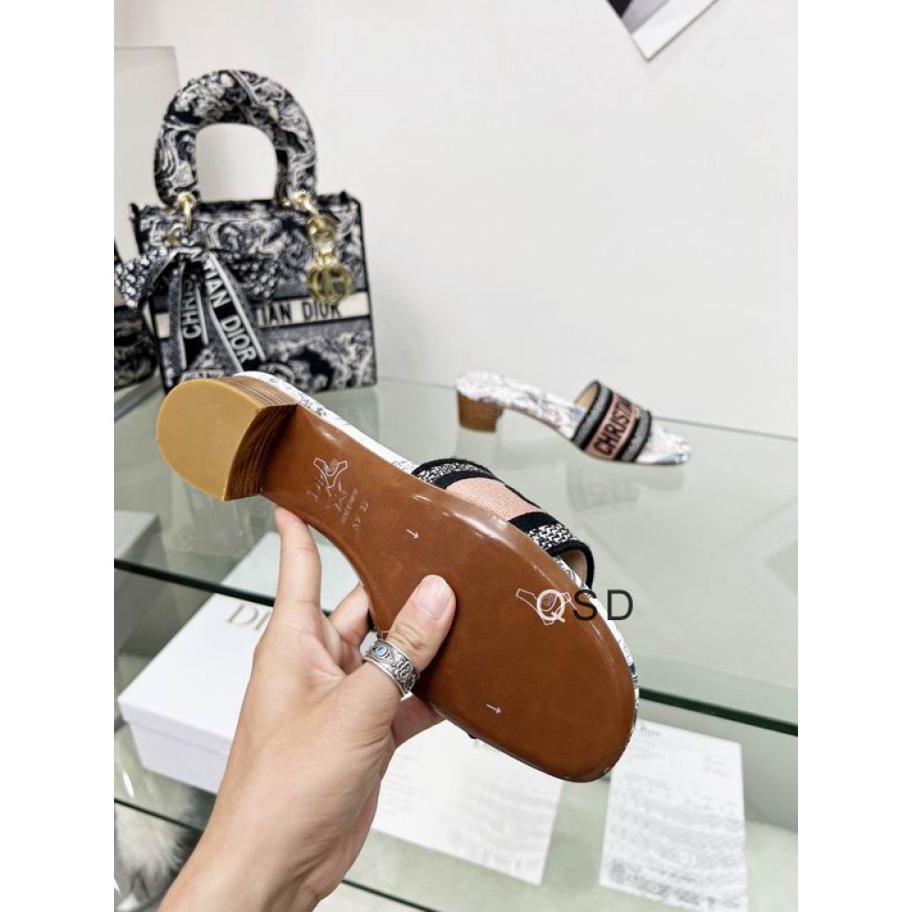 Dior D way heeled slide 3.5cm Shoes