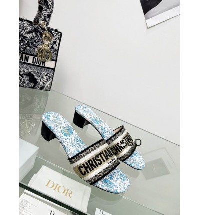 Dior D way heeled slide 3.5cm