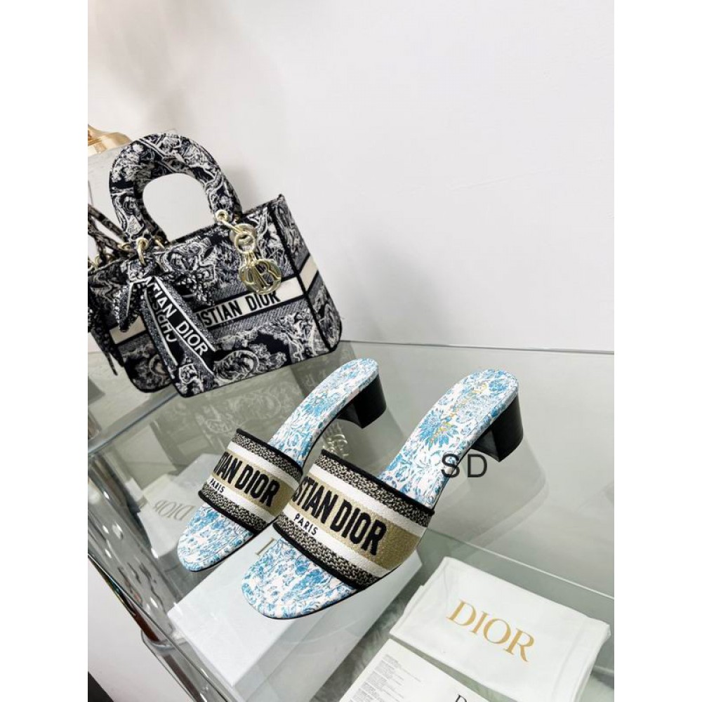 Dior D way heeled slide 3.5cm Shoes