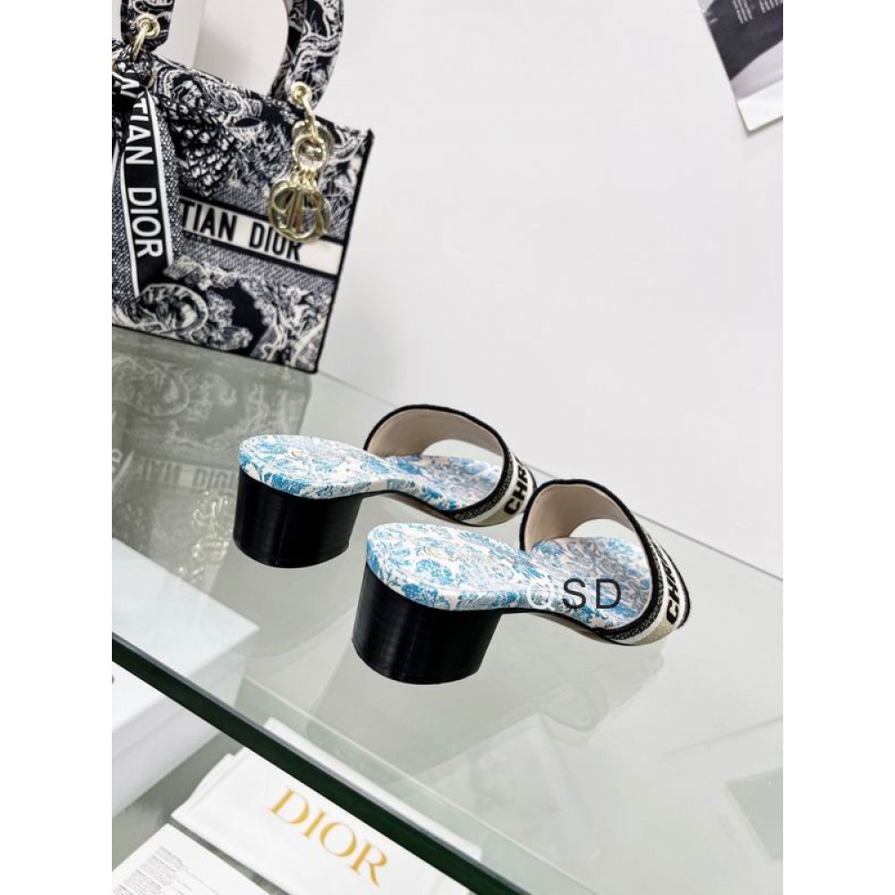 Dior D way heeled slide 3.5cm Shoes