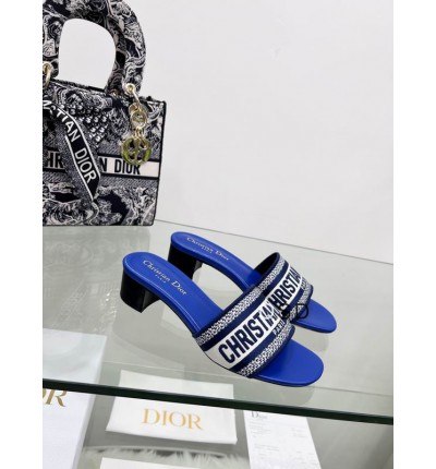 Dior D way heeled slide 3.5cm
