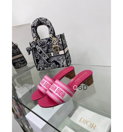 Dior D way heeled slide 3.5cm