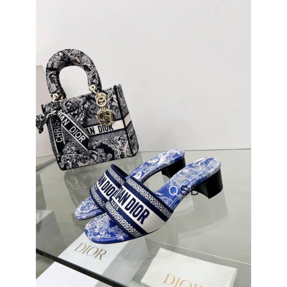 Dior D way heeled slide 3.5cm Shoes