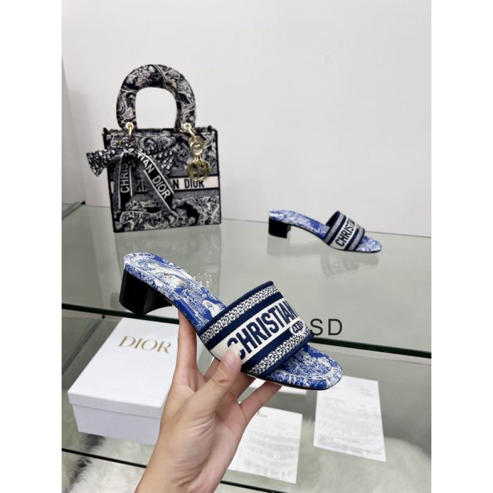 Dior D way heeled slide 3.5cm Shoes