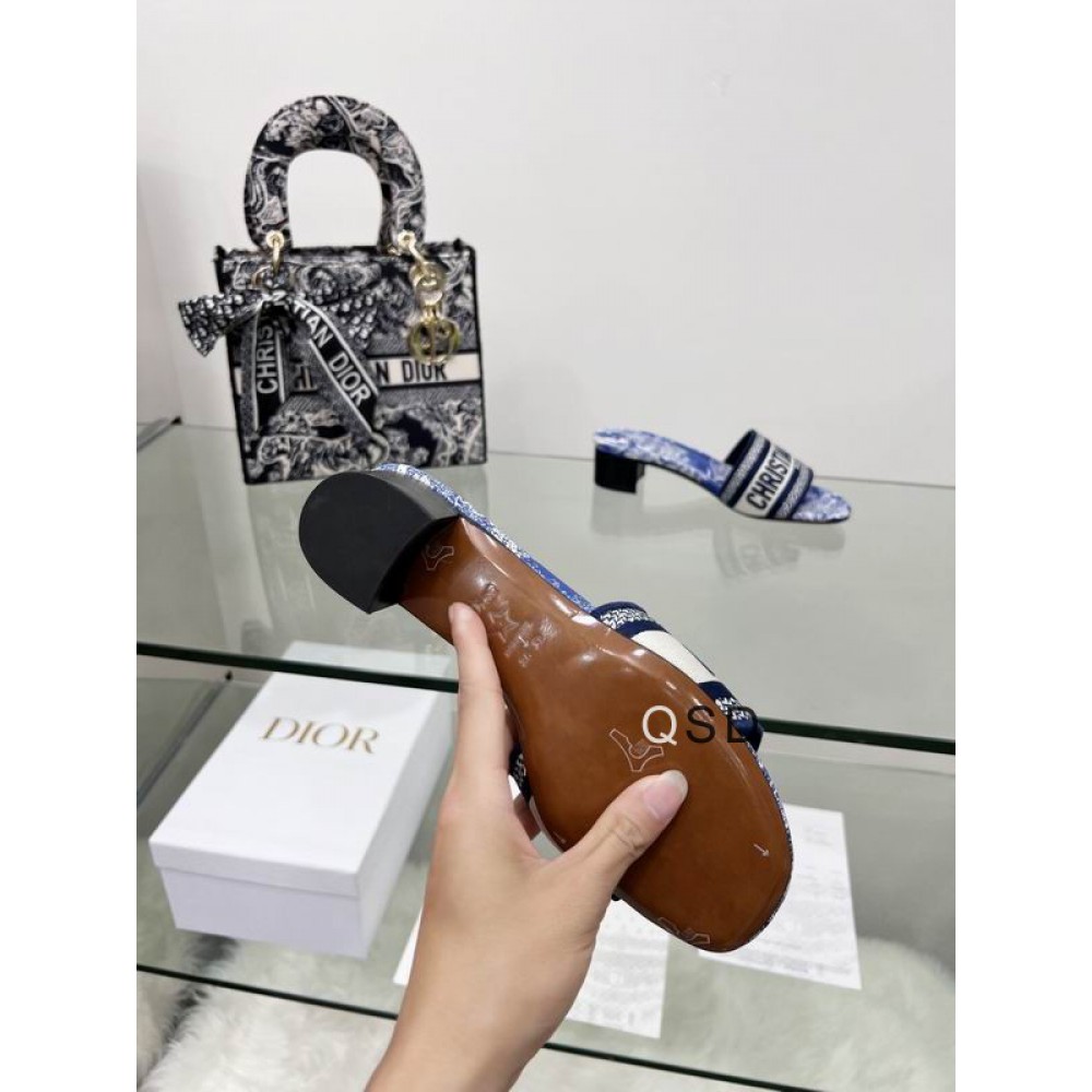 Dior D way heeled slide 3.5cm Shoes