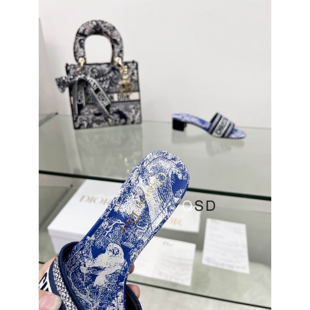Dior D way heeled slide 3.5cm Shoes