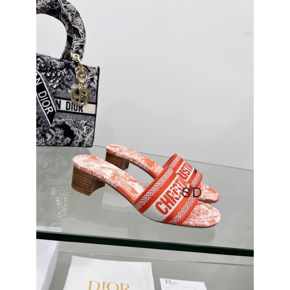 Dior D way heeled slide 3.5cm Shoes