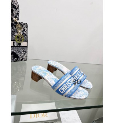 Dior D way heeled slide 3.5cm