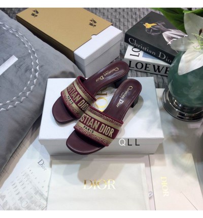 Dior D way heeled slide 3.5cm