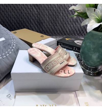 Dior D way heeled slide 3.5cm