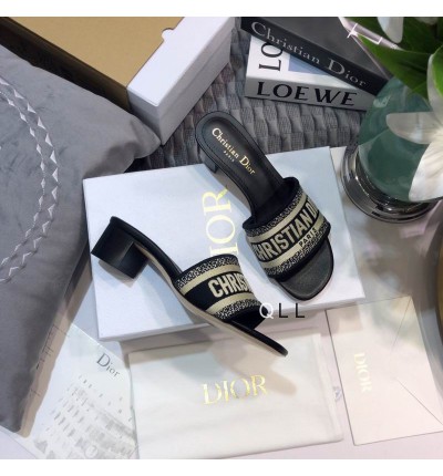 Dior D way heeled slide 3.5cm