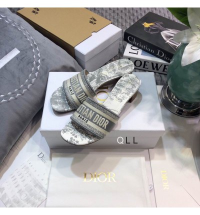 Dior D way heeled slide 3.5cm