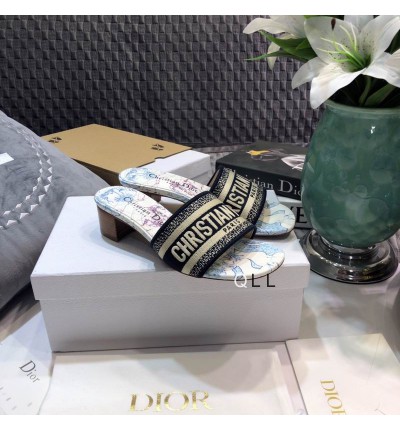 Dior D way heeled slide 3.5cm