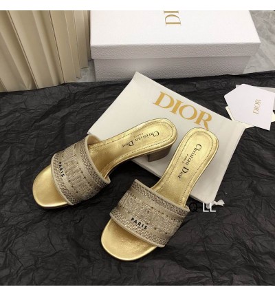 Dior D way heeled slide 3.5cm