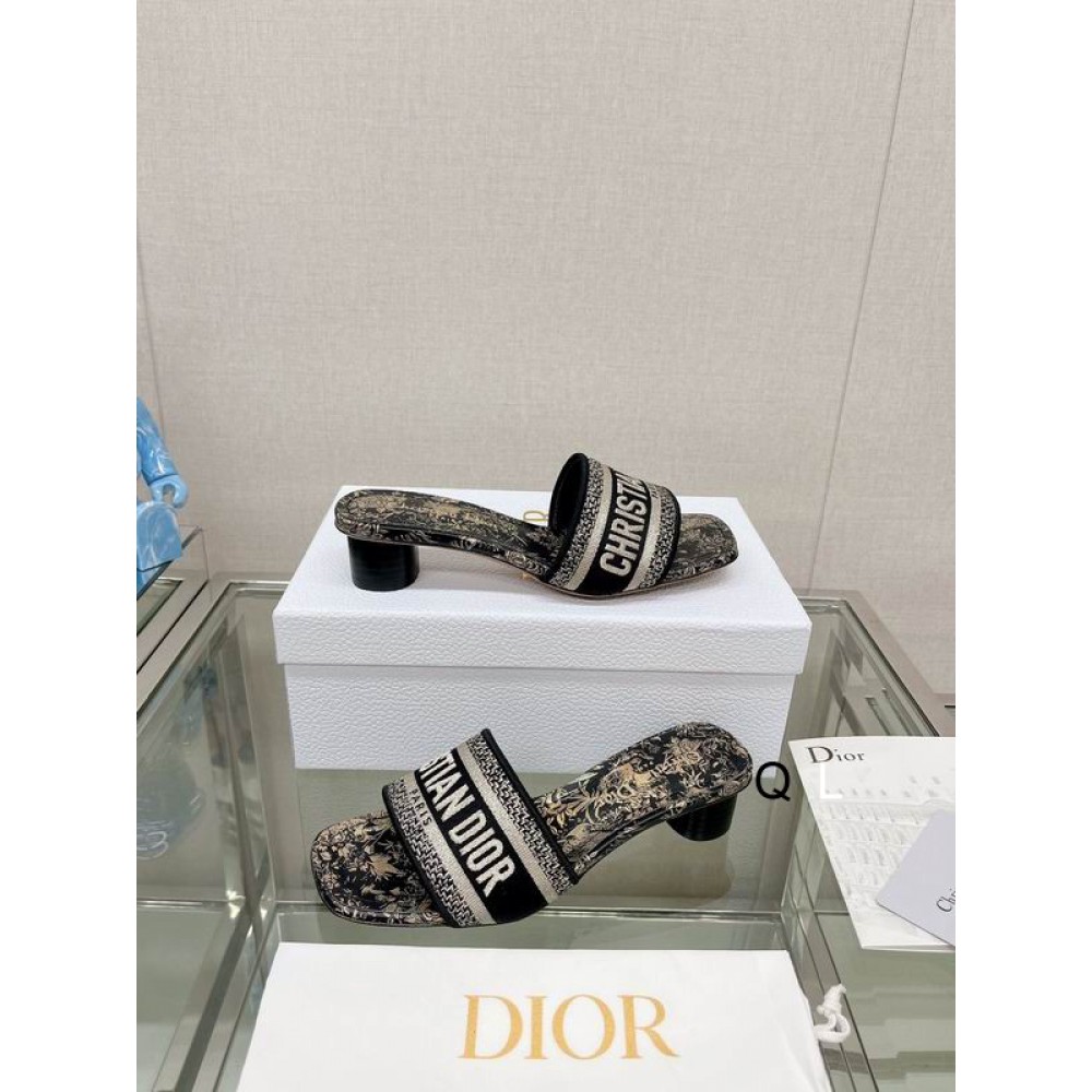 Dior D way heeled slide 3.5cm Shoes