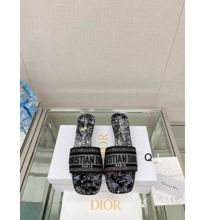 Dior D way heeled slide 3.5cm