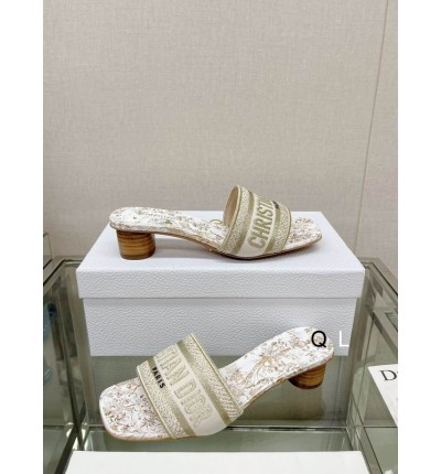 Dior D way heeled slide 3.5cm