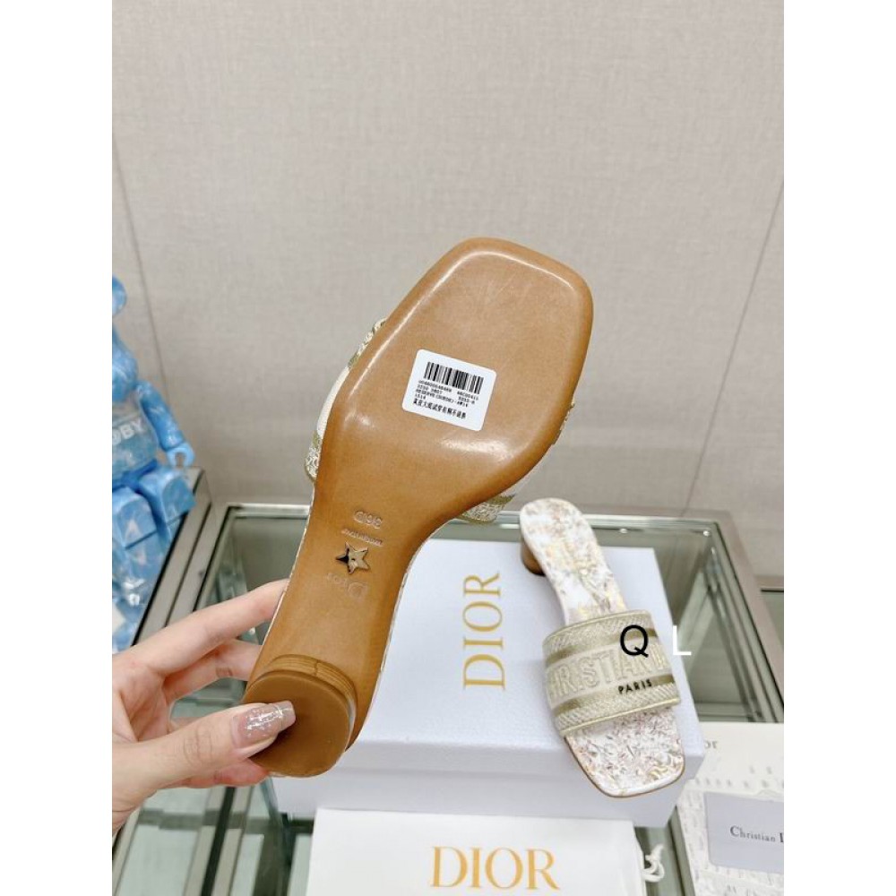 Dior D way heeled slide 3.5cm Shoes