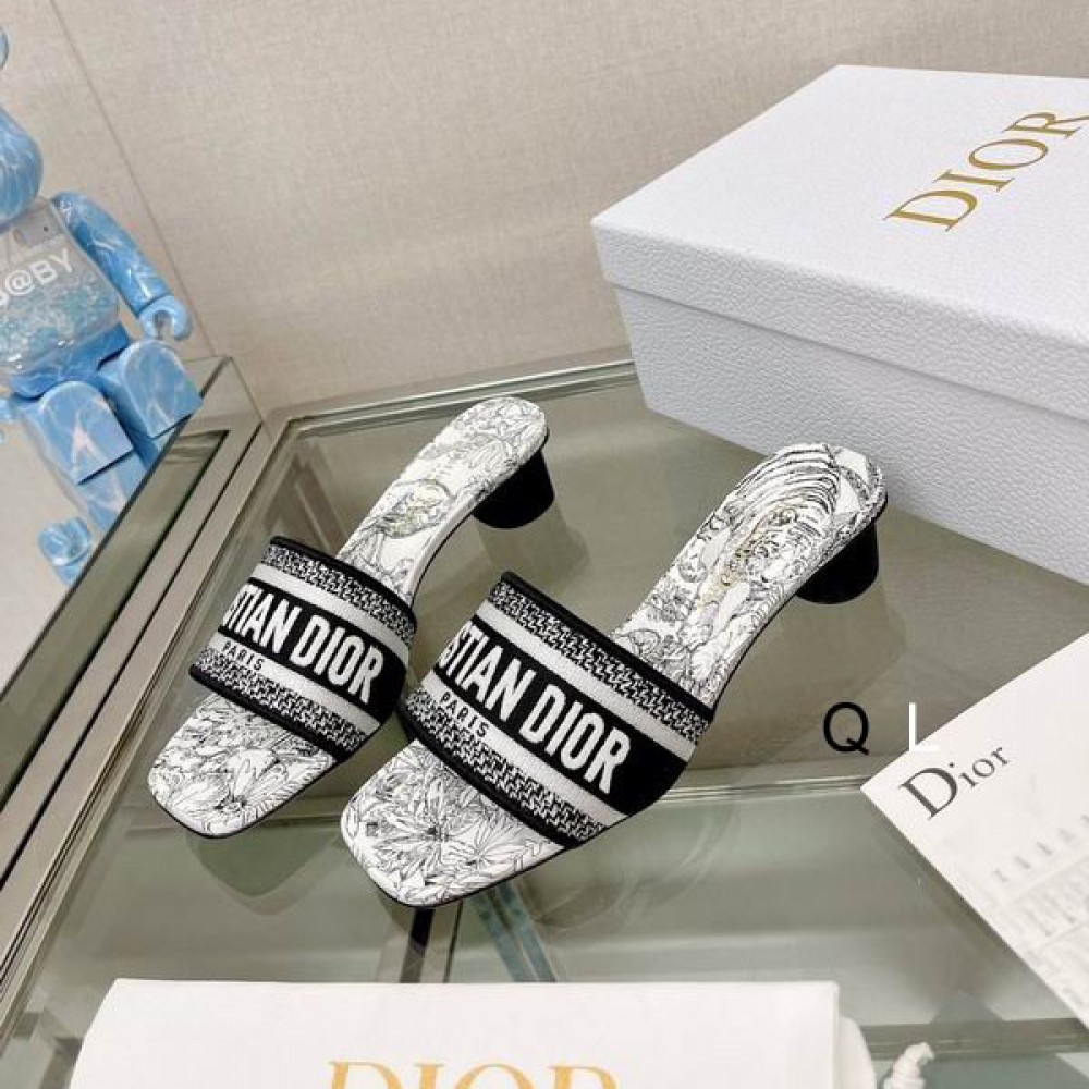 Dior D way heeled slide 3.5cm Shoes