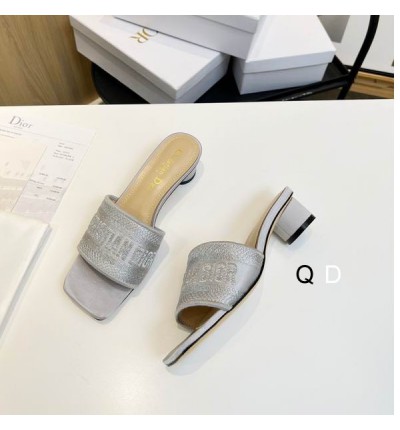 Dior D way heeled slide 3.5cm