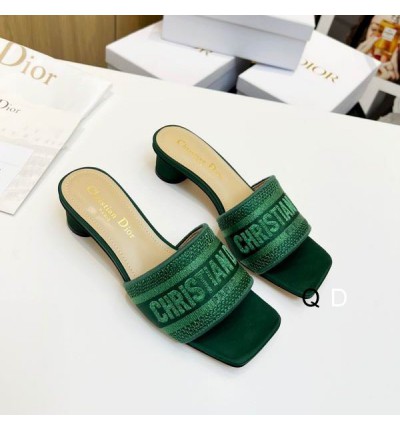Dior D way heeled slide 3.5cm
