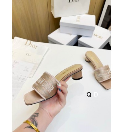 Dior D way heeled slide 3.5cm