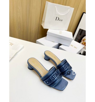 Dior D way heeled slide 3.5cm