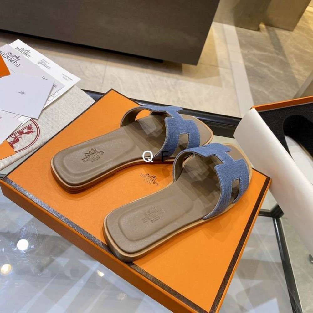 Hermes slides 36-42 denim Shoes
