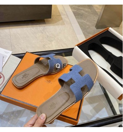 Hermes slides 36-42 denim