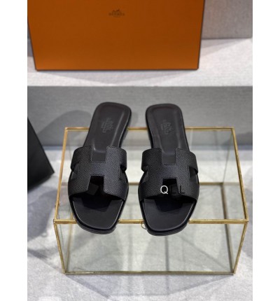 Hermes slides epsom leather 36-42 oran black
