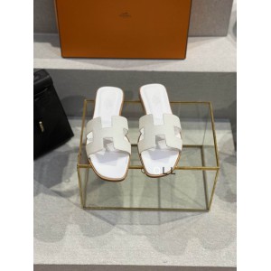 Hermes slides epsom leather 36-42 oran white Shoes