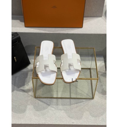 Hermes slides epsom leather 36-42 oran white