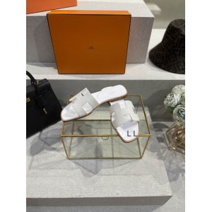 Hermes slides epsom leather 36-42 oran white Shoes