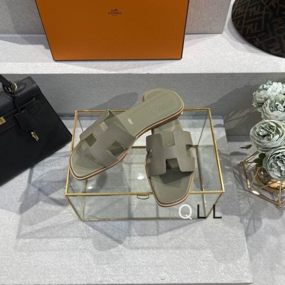 Hermes slides epsom leather 36-42 oran grey Shoes