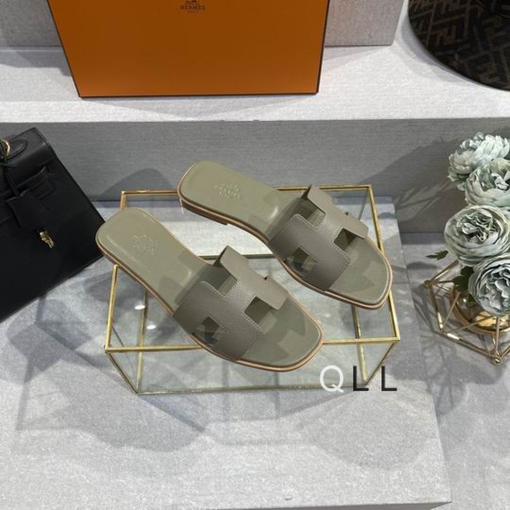 Hermes slides epsom leather 36-42 oran grey Shoes