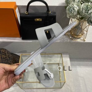 Hermes slides epsom leather 36-42 oran lihght grey Shoes