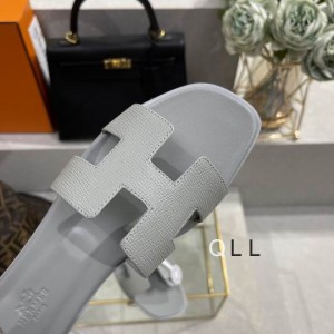 Hermes slides epsom leather 36-42 oran lihght grey Shoes