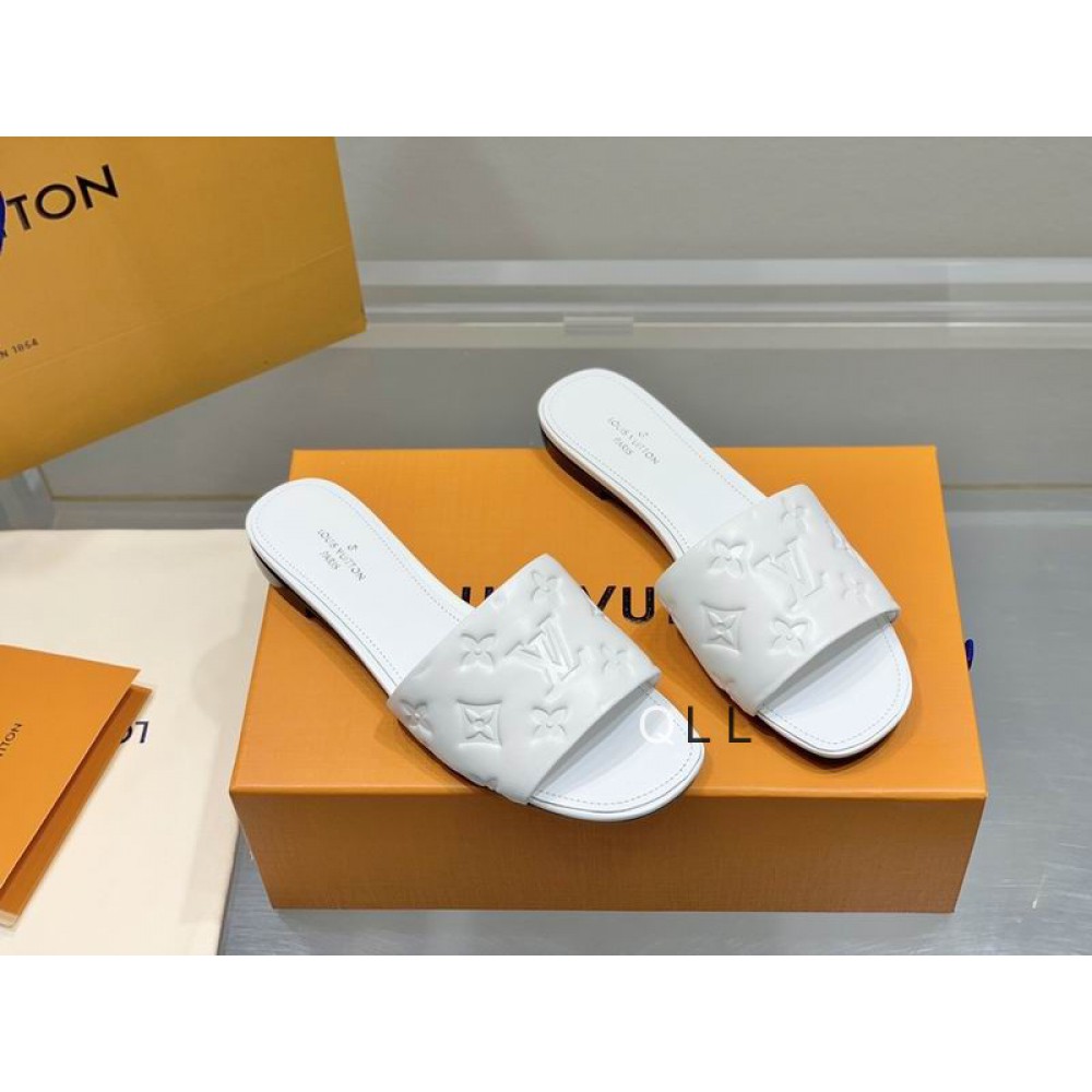 Lv slides 36-42 white Shoes