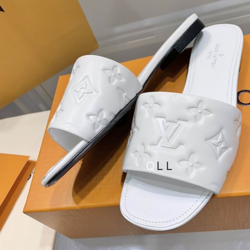 Lv slides 36-42 white Shoes