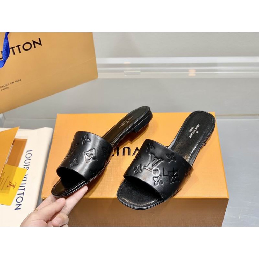 Lv slides 36-42 black Shoes