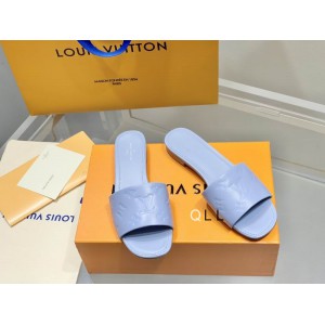 Lv slides 36-42 light blue Shoes