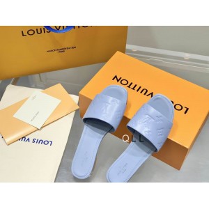 Lv slides 36-42 light blue Shoes