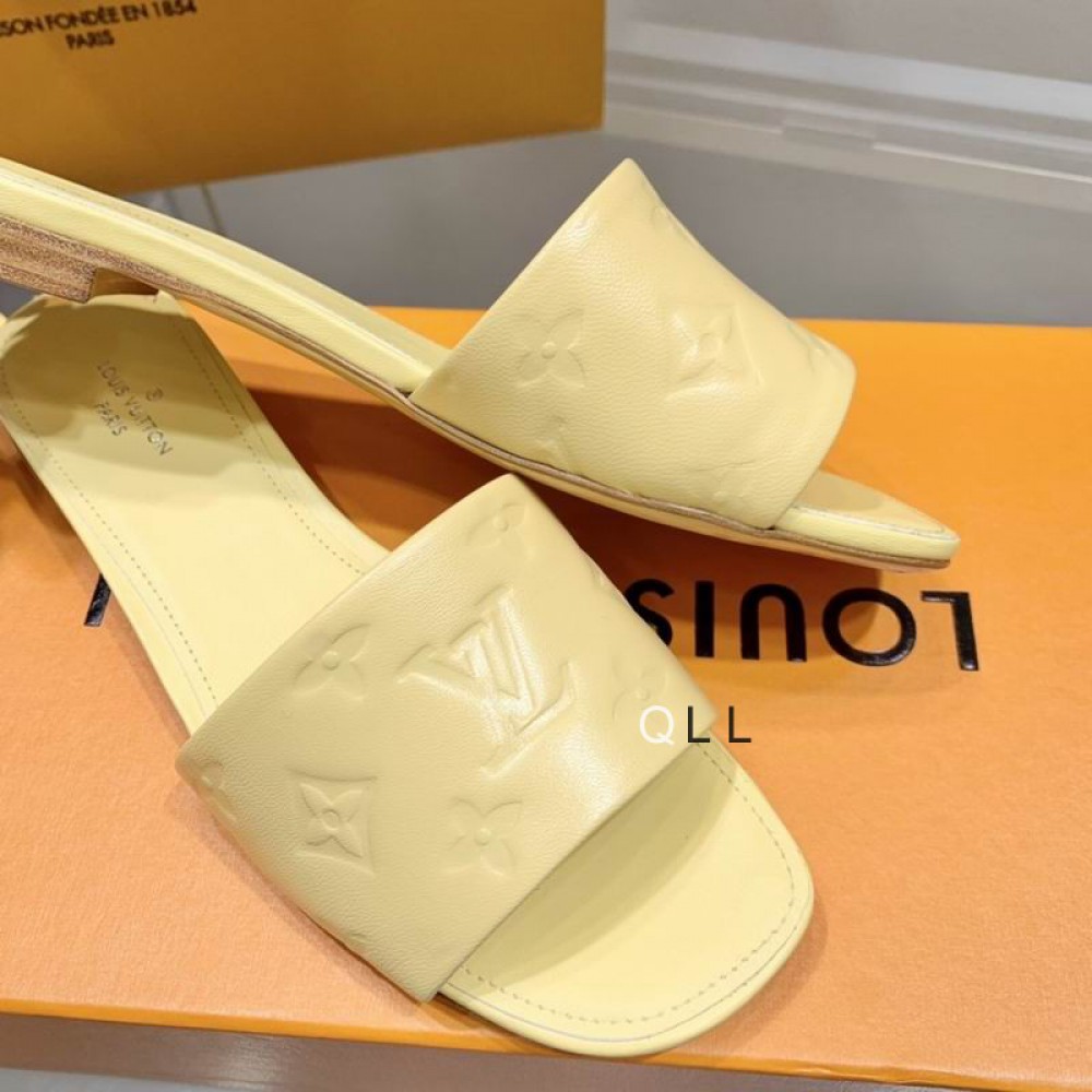 Lv slides 36-42 yellow Shoes
