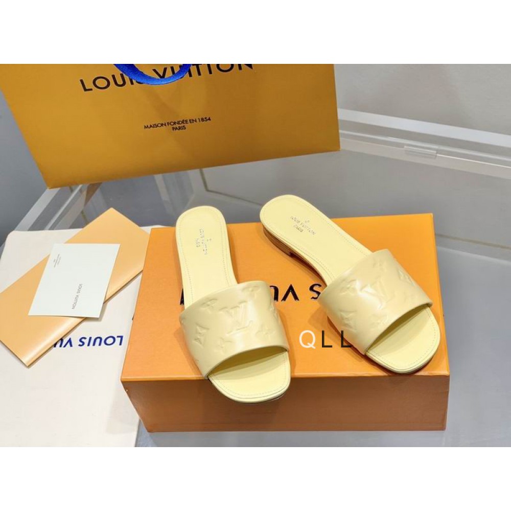 Lv slides 36-42 yellow Shoes