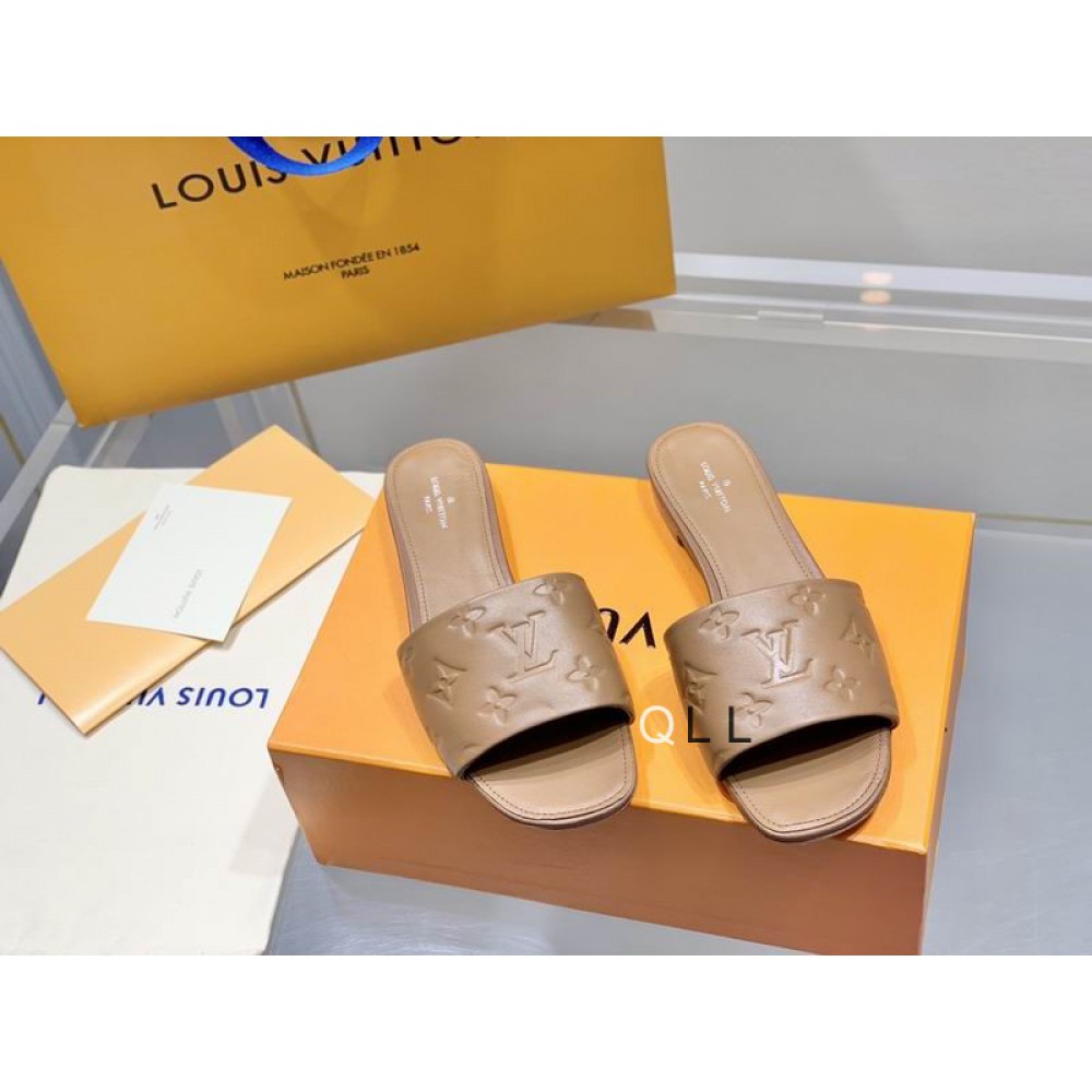 Lv slides 36-42 brown Shoes