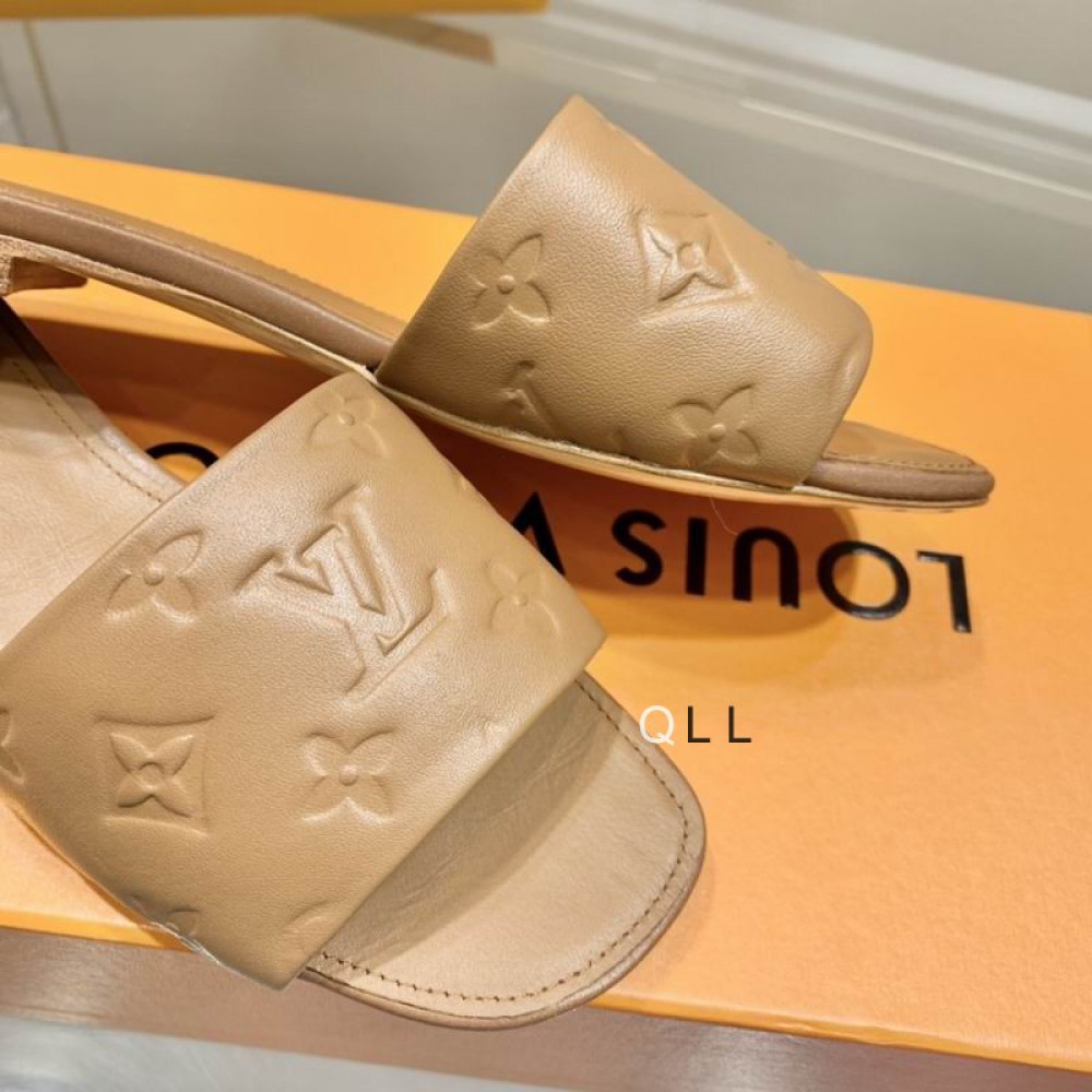 Lv slides 36-42 brown Shoes