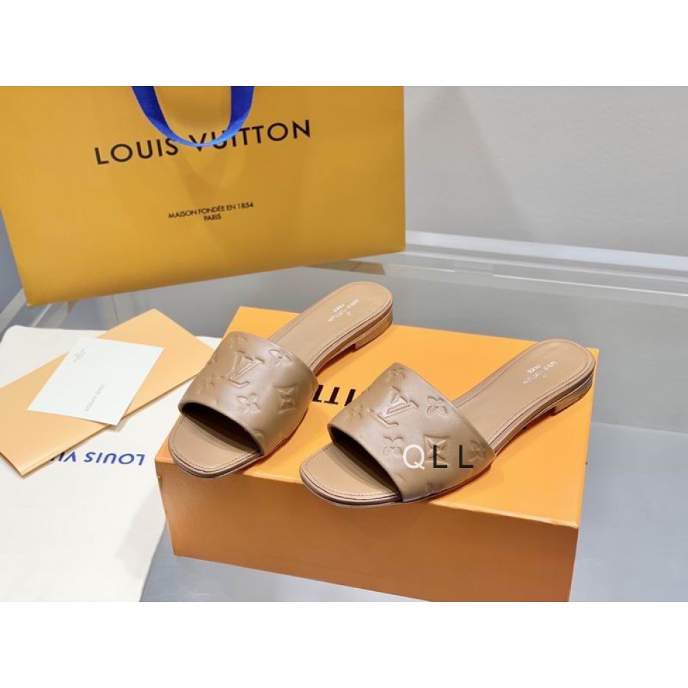 Lv slides 36-42 brown Shoes