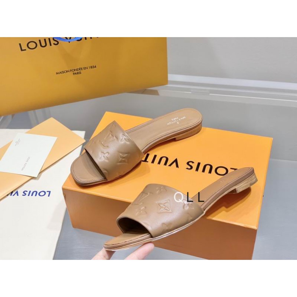 Lv slides 36-42 brown Shoes